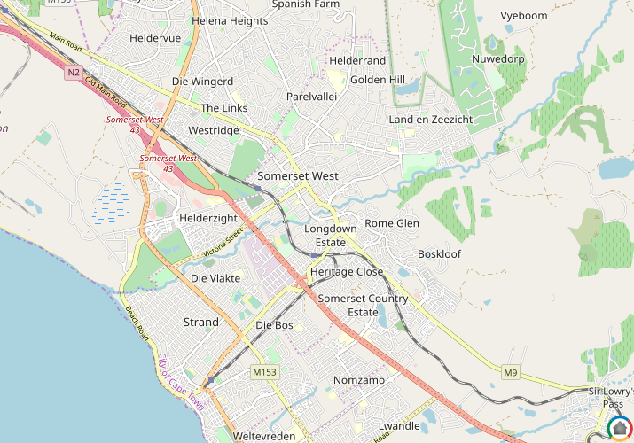 Map location of Bridgewater